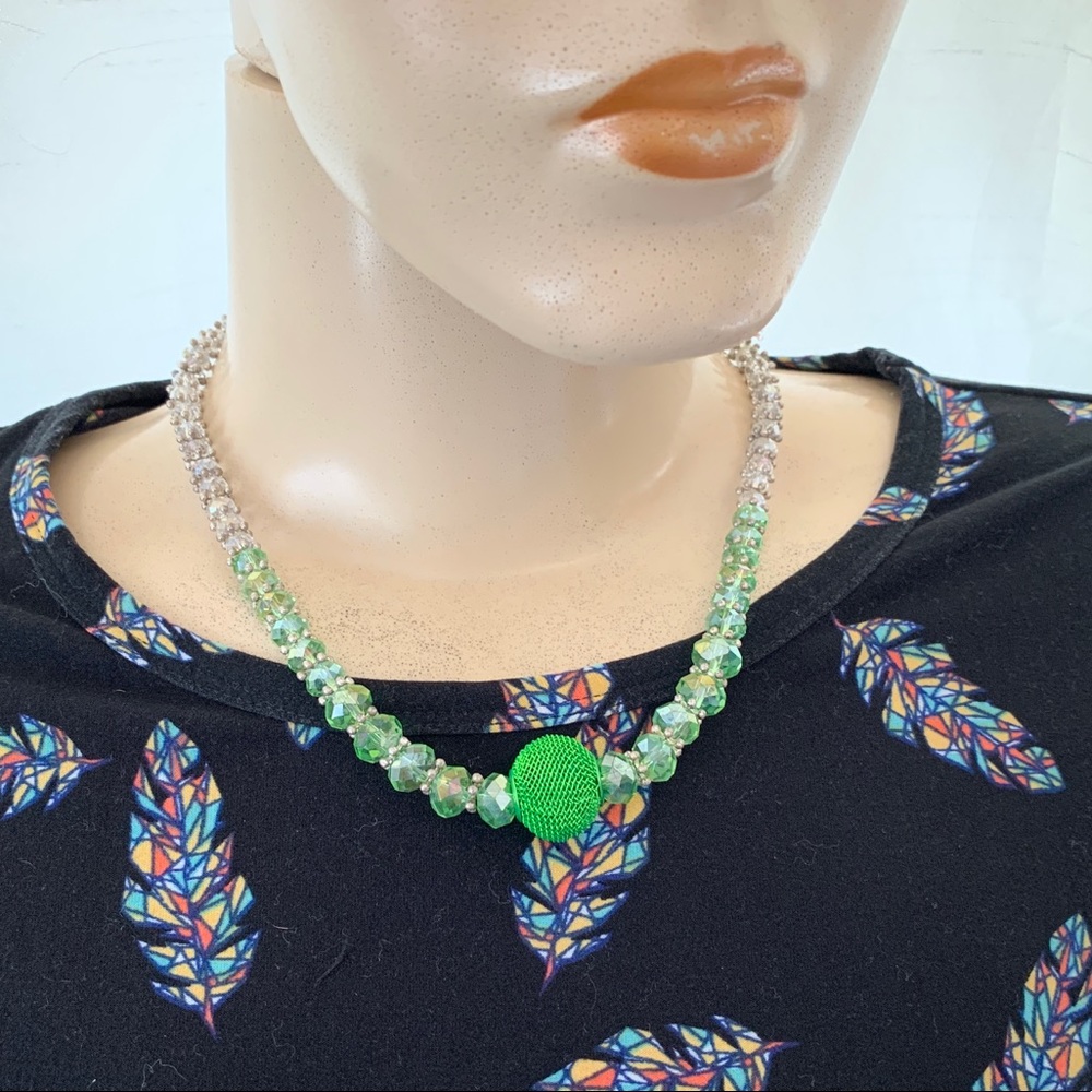 Crystal bead necklace - Picture 8 of 8